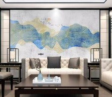 3D Blue Texture 37590NA Wallpaper Wall Murals...