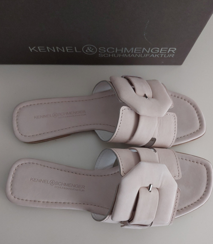 Kennel & Schmenger Pantolette, Sandale, helles rose, Gr. 7 (40,5), 1 x getragen