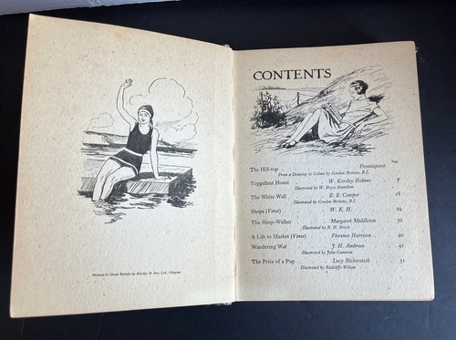 The Girls' Budget Vintage Hardcover Book Blackie & Sons Ltd Short Stories - Picture 12 of 14