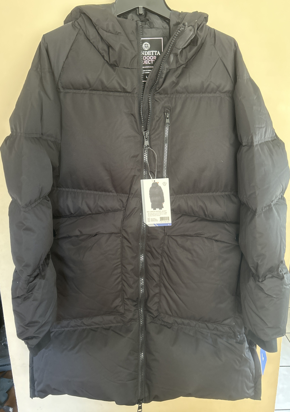 mondetta outdoor project mid length puffer jacket