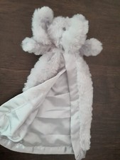 Bearington GUND Baby Elephant Lovey Security Blanket Gray Satin NO TAG