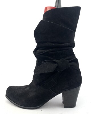 DONNA CAROLINA DAMEN STIEFEL STIEFELETTEN BOOTS GR: 36 UK: 3,5 SCHWARZ 