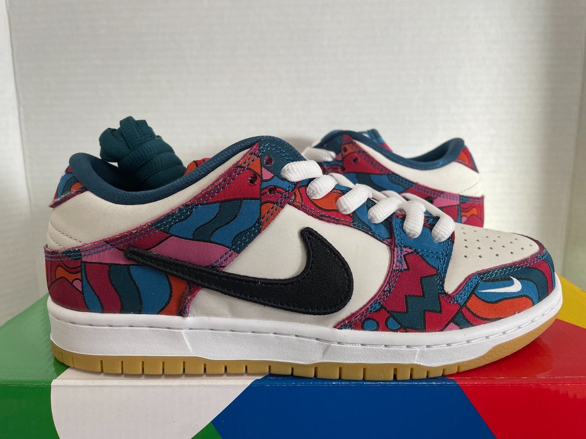 NIKE X PARRA SB DUNK LOW PRO QS ABSTRACT ART SZ 7.5 DH7695-600 | eBay