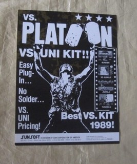 1989 SUNSOFT VS. PLATOON VIDEO FLYER