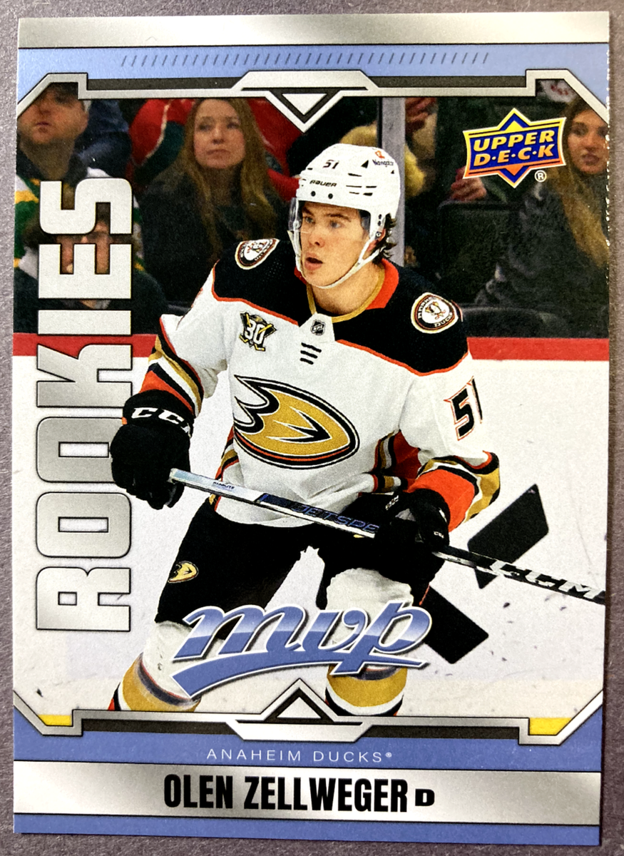 2024-25 Upper Deck MVP Rookies #221 Olen Zellweger Anaheim