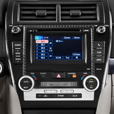 For Toyota Camry 2012-2014 Interior Carbon Fiber Center Radio Frame Trim Cover