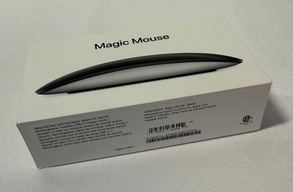 **BOX ONLY** Apple Magic Mouse Black/Silver - Image 2 of 4