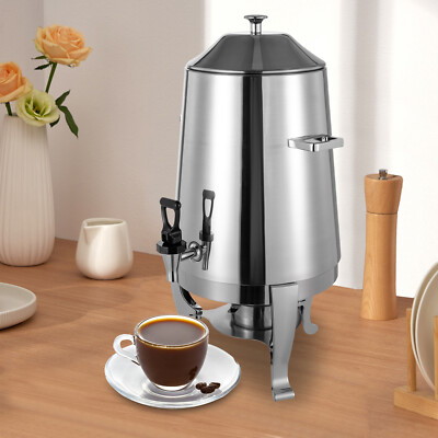 13L Commercial Insulated Hot and Cold Beverage Dispenser Server Stainless Steel