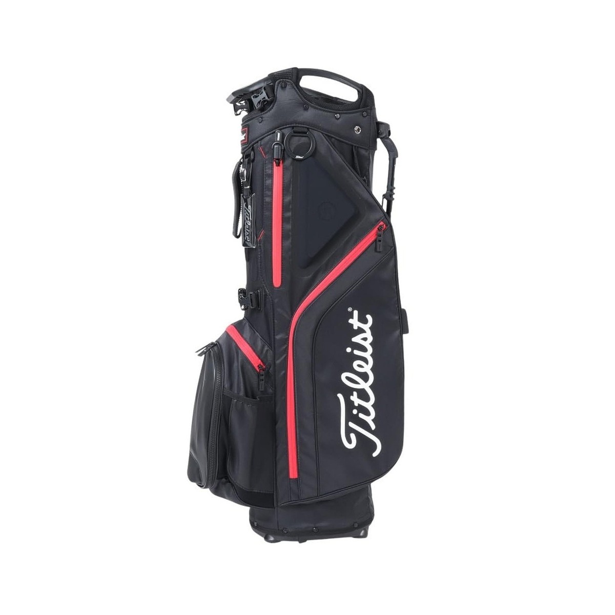 Titleist Hybrid 5 Golf Stand Bag - Black/Black/Red (‎TB21SX6-006
