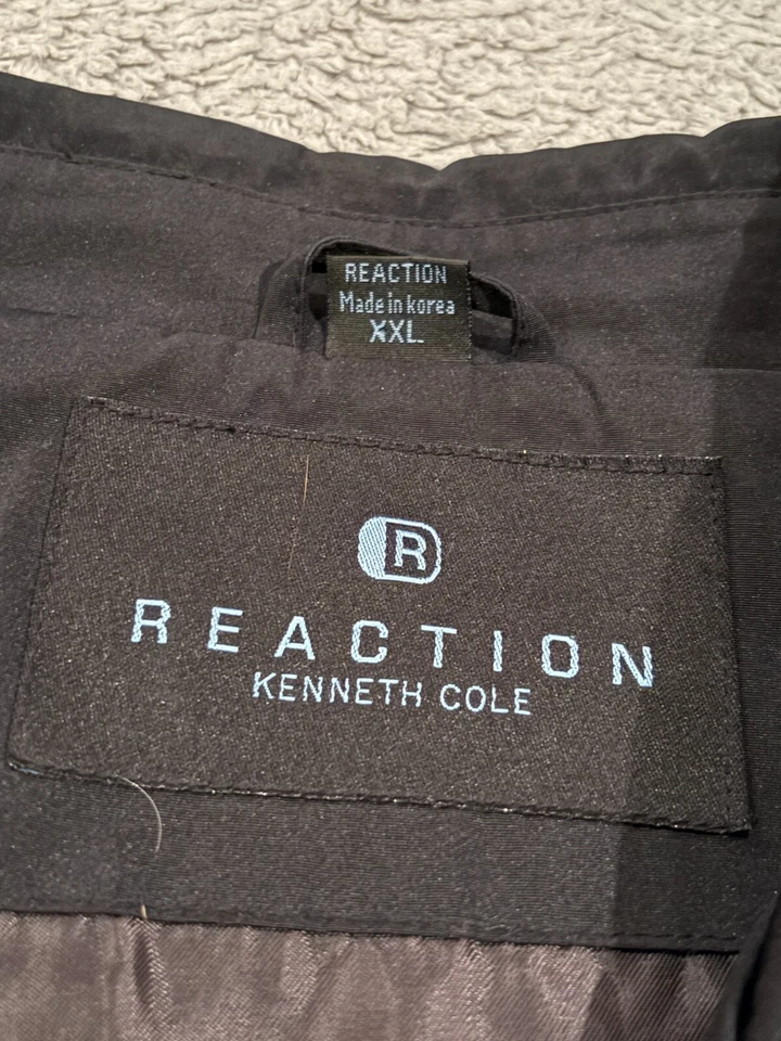Kenneth Cole Reaction Jacket Mens 2XL XXL Black Tech Jacket Full Zip Casual - Image 2 of 4