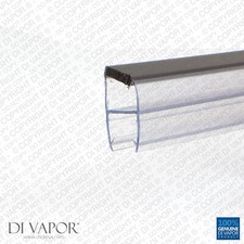 Di Vapor (R) Angled Magnetic Shower Door Seal | 4-6mm/8mm/10mm Glass | Door seal