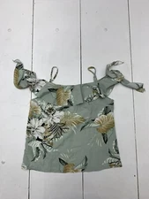 Shein Womens Light Green Floral Print Tank Size Large