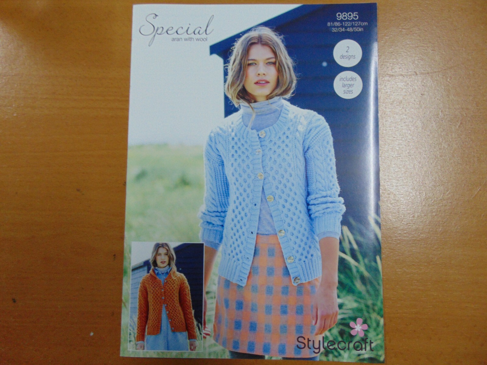 Stylecraft  Aran Cardigans Pattern 9895 2 Designs