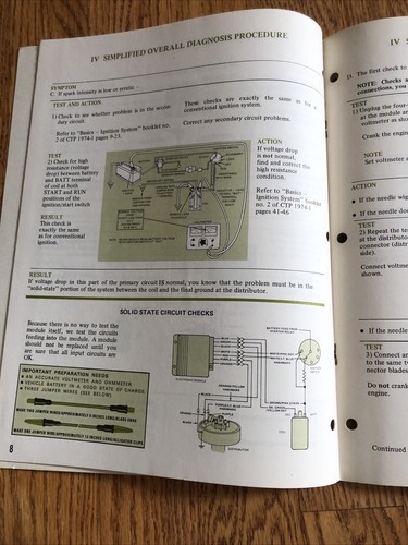 1974 FORD DRIVEABILITY SOLID STATE IGNITION SYSTEM SERVICE TRAINING MANUAL 2A - Picture 5 of 8