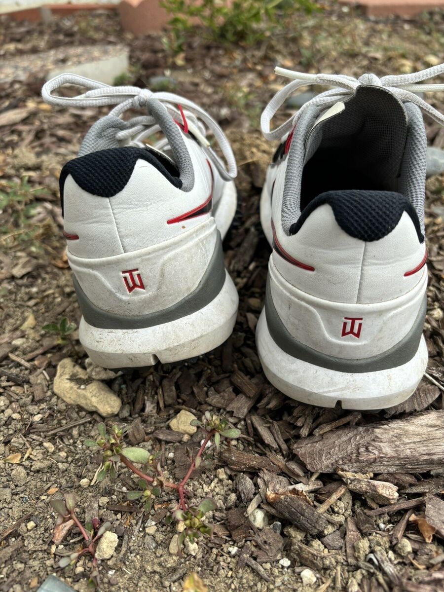 Nike Tiger Woods TW14 2014 White Red Mens Golf Shoes Sneaker Nike Tiger Woods TW14 2014 White Red Mens Golf Shoes Sneaker
