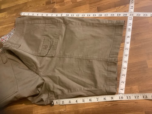 Lee Just Below The Waist Cargo Short Women's Sz 16M (36x9.5) Khaki Tan Stretch - Picture 7 of 12