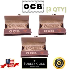OCB Virgin "Slim" Roll Kit incl. Paper/Tips/Rolling Tray (3 Pack)