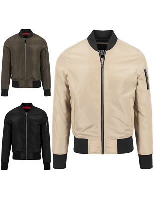 Urban Classics Herren Bomberjacke Jacke 2-Tone Übergangsjacke 