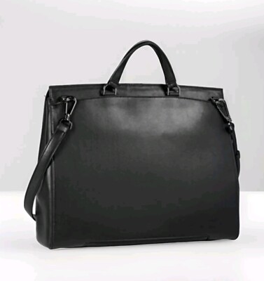 Tumi Mariella Tavi Black Leather Backpack Tumi Mariella Tavi Satchel Laptop Bag w/Removable Strap  main image 2