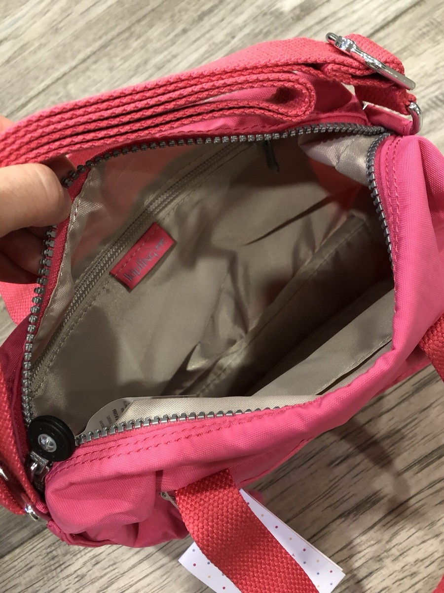 New Kipling Brynne 5HY Hydrangea Nylon Crossbody Purse