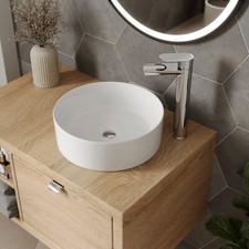 Bathroom Cloakroom Countertop Wash Basin Sink For Vanity White Grey Black Modern