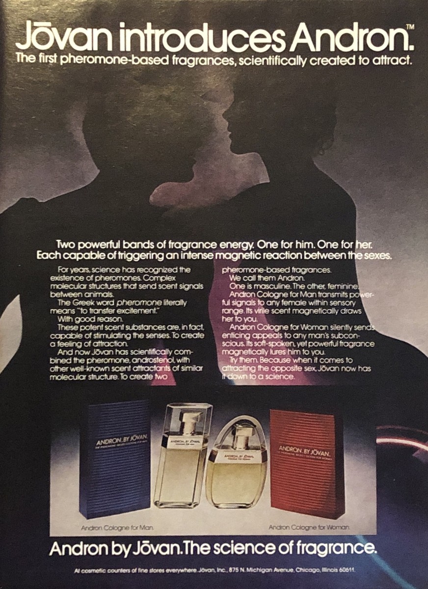 1981 Jovan Andron Men Cologne Women Perfume VTG 1980s PRINT AD