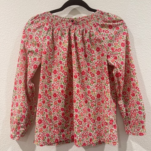 J.Crew X Liberty Peasant top in Liberty D'Anjo Red White Pink Floral Size 0