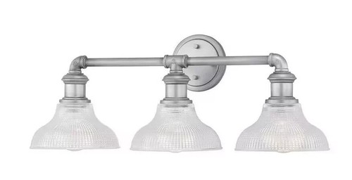 Home Decorators Collection Foxcroft 3-Light Antique Nickel Vanity Light