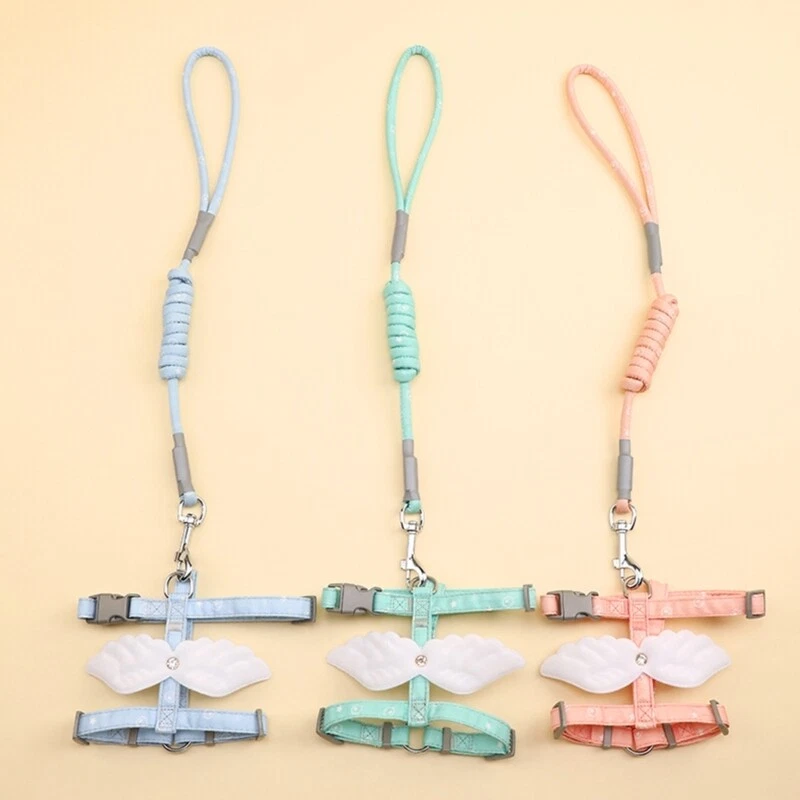 Dog Harness No-Pull Small Pet Leashes with Metal D-Ring No-Choke Harnesses