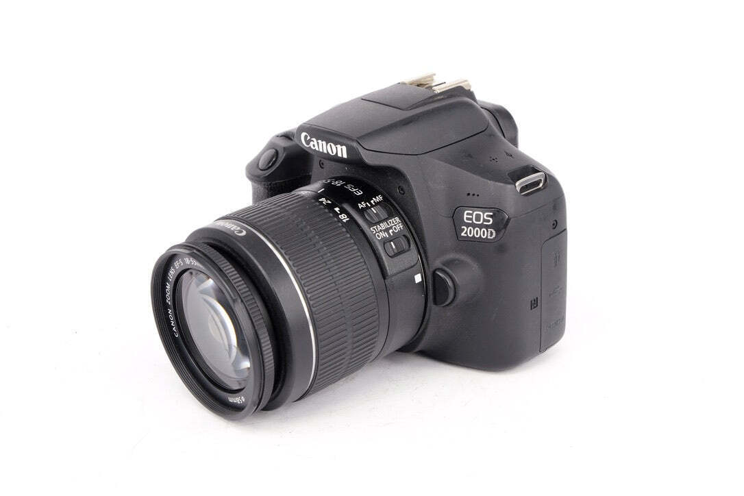 2 Pack 58mm Lens Cap Covers For Canon EF-S 18-55mm & EF 75-300mm Lenses - Compatible With Rebel T7