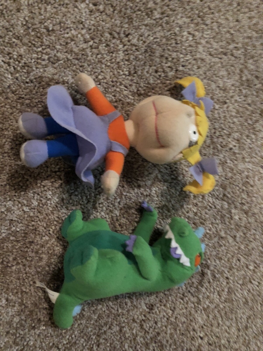 Vintage Nickelodeon Rugrats Angelica & Reptar Stuffed Plush Vintage Nickelodeon Rugrats Angelica & Reptar Stuffed Plush