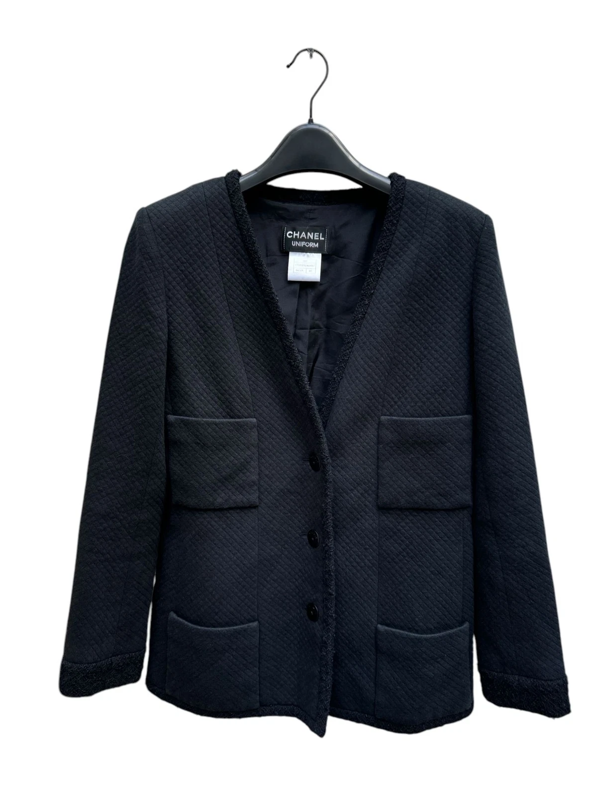 Chanel La petite gilet nero giacca taglia 40 M