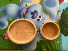 Avanchy Bamboo Baby Suction Bowl/Plate And Bowl Toddler Feeding Plate And Bowl