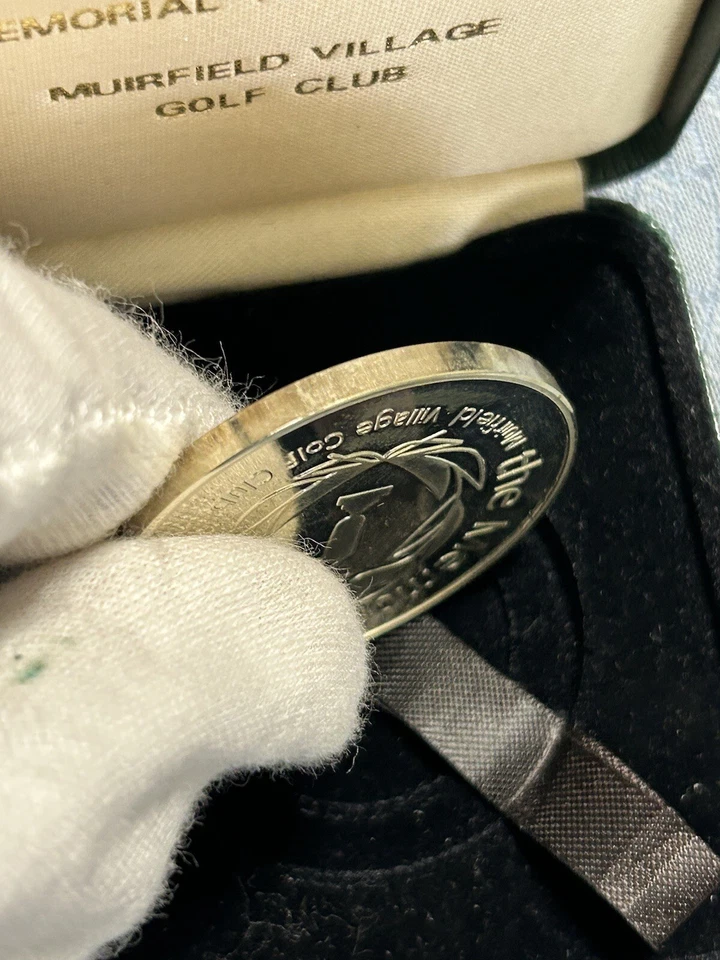 Muirfield Golf Club Memorial Tournament Medallion Coin Gary Player 97 Case NWOT - Image 4 of 4