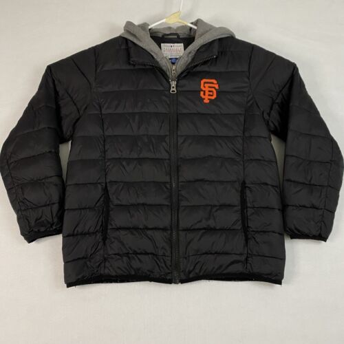 Grand manteau de baseball garçon 16 San Francisco Giants veste sport par carl banks EUC - Photo 1/7