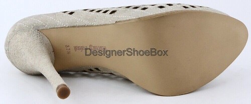$100 LUXURY REBEL SAKURA 3 Beige Oiled Suede Designer Cutout Pumps 7 EUR 37.5 - Picture 4 of 4
