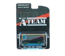 Rare Vert Roues Greenlight The A Équipe GMC Vandura (Patiné Version) 1:64
