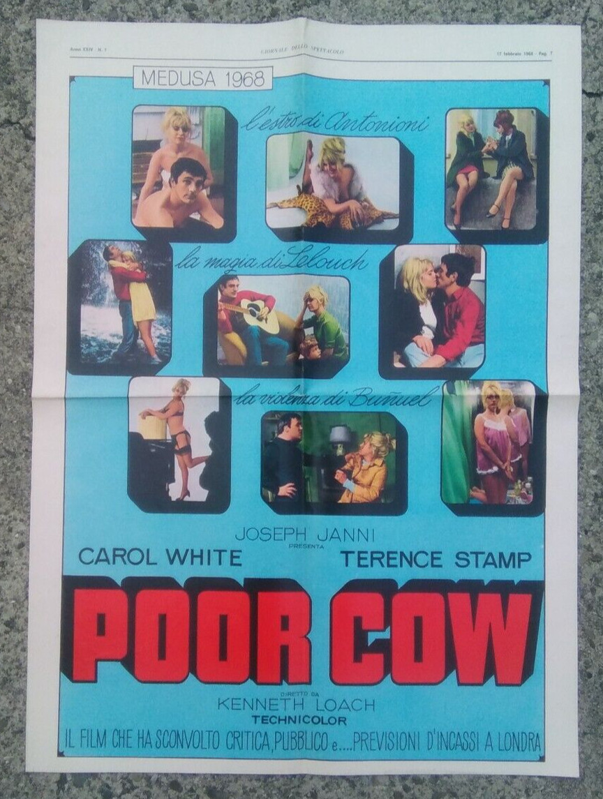 Locandina originale film Poor Cow (1967) - Regia di Ken Loach