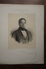 DUCOUX (-) PORTRAIT ENGRAVING 19th century, born in CHATEAU PONSAT IN 1808 PREFECT OF POLICE