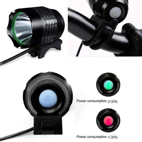 Night Eyes-2400 Lumens(1200LMx2) Mountain Bike Headlight Bike Light -Rechargeabl - Picture 2 of 9