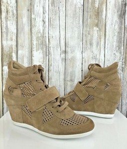 ash bowie mesh wedge sneakers