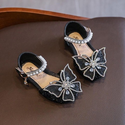 Princess sandals for girls, a flat and comfortable shoe with sparkling stones - Picture 13 of 19