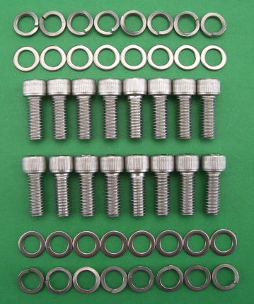 SB FORD 289-302 / 351W cabezales de escape acero inoxidable tapa cabezal kit - Imagen 1 de 1