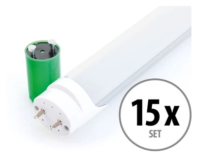15x Tube Néon DEL Fluorescent 150cm T8 24W Lumière Ampoules à économie d'énergie - Photo 1/4