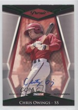 2011 TRISTAR Pursuit Green Auto 3/25 Chris Owings #29 Auto 0b2