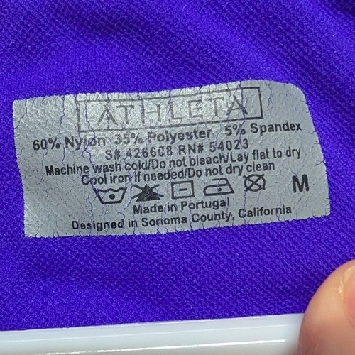 Athleta Women's Purple Seamless Racerback Jacquard Knit Bra Tank Top Medium - Picture 4 of 7
