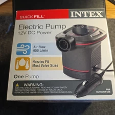 Intex Quick Fill DC 12V Electric Pump 23.0CFM 12V DC Power One Air Pump