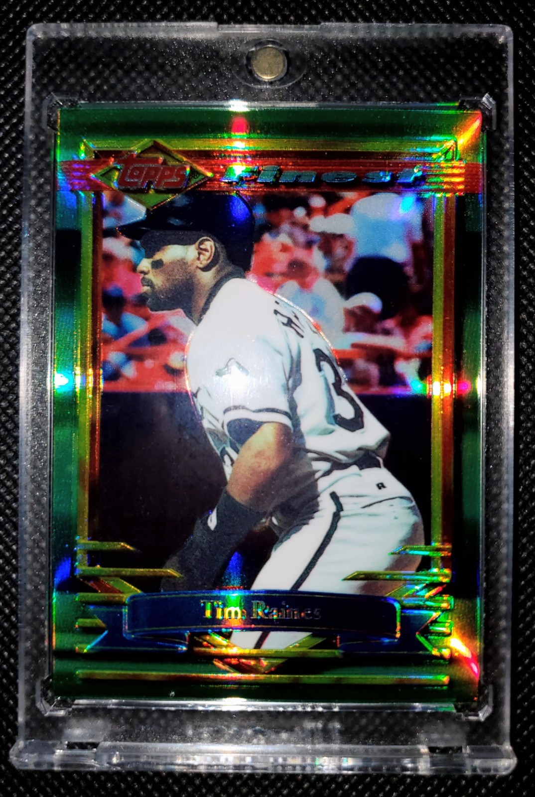 1994 TIM RAINES Topps Finest REFRACTOR #192 - HOF Rare Parallel SP NEAR MINT+