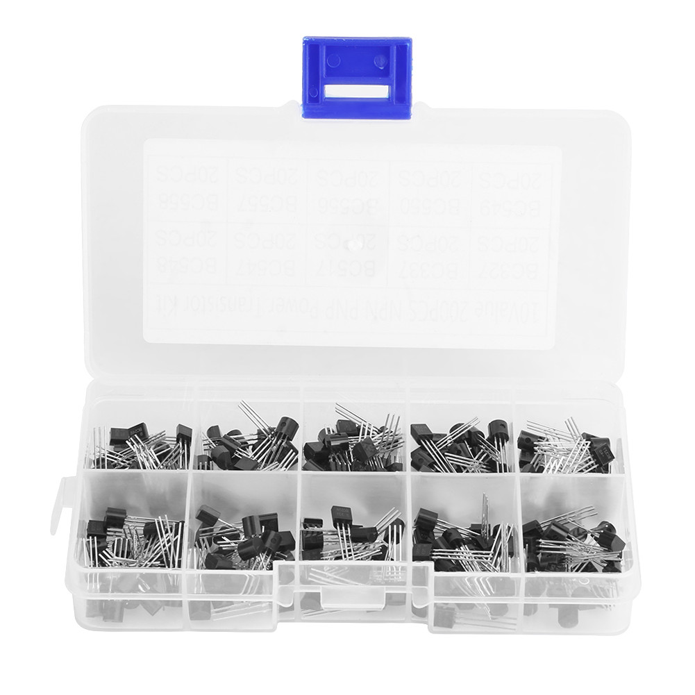 200pcs Transistor Assortment Kit For Electronics Enthusiasts