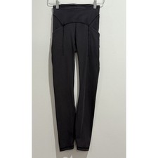 Lululemon Athletica Womens Size 4 Black High Rise Workout Leggings with Pockets